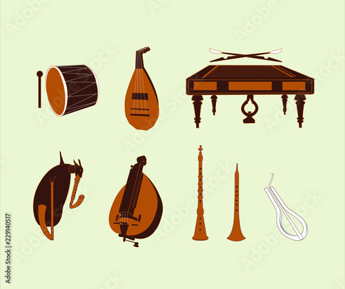 Balkan traditional instruments photo