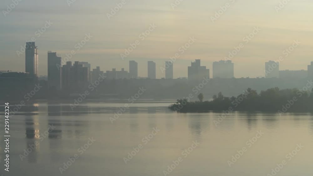 Kiev morning Ukraine travel landscape 4k video Kiev morning Ukraine travel landscape 4k video