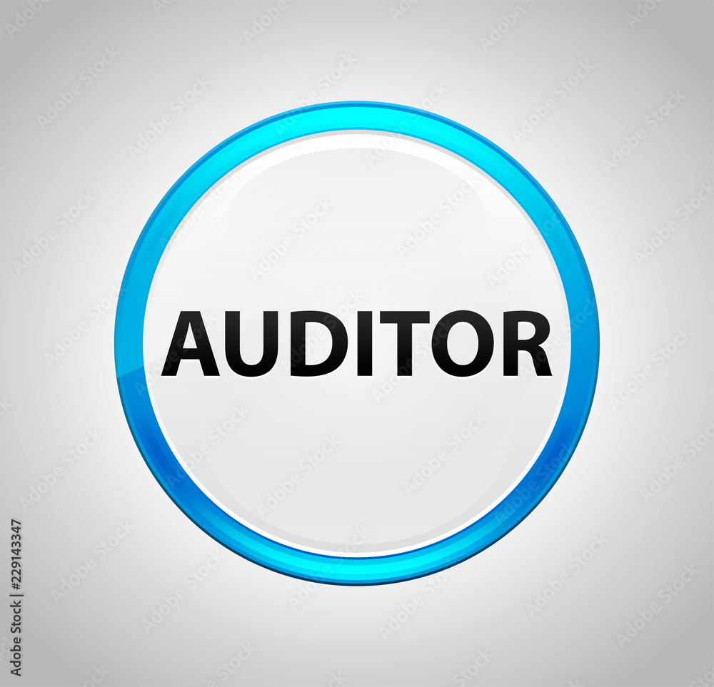 Auditor Round Blue Push Button Auditor Round Blue Push Button