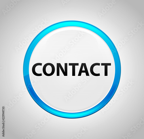 Contact Round Blue Push Button © Bluejayy