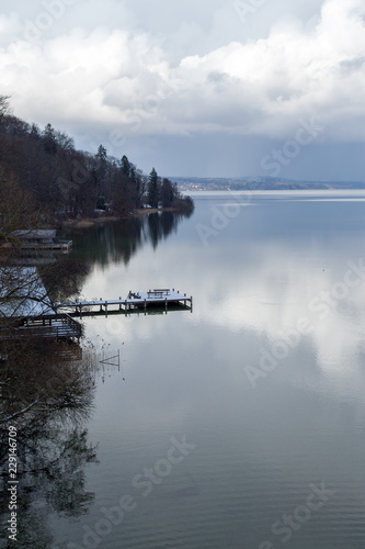 pond over lake