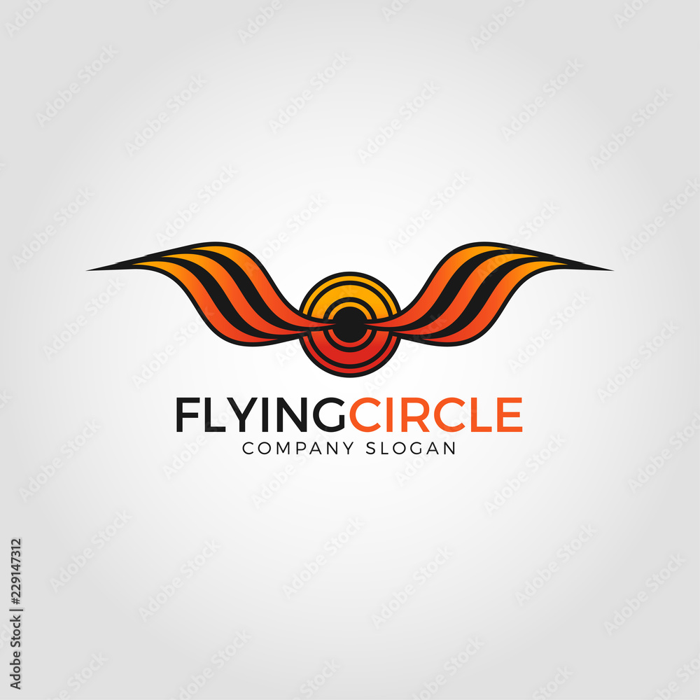 Flying Circle Logo template