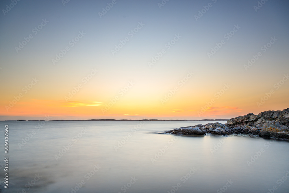 Sonnenuntergang am Meer in Schweden Sonnenuntergang am Meer in Schweden