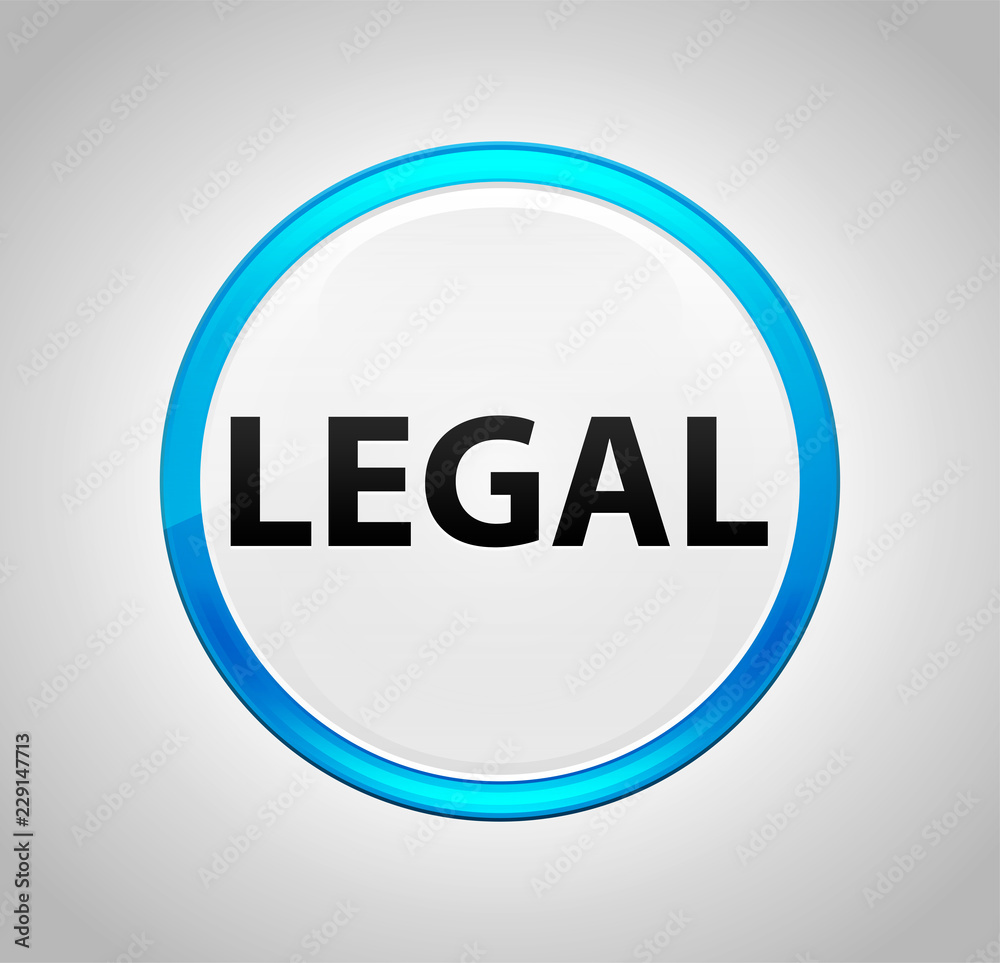 Legal Round Blue Push Button Legal Round Blue Push Button