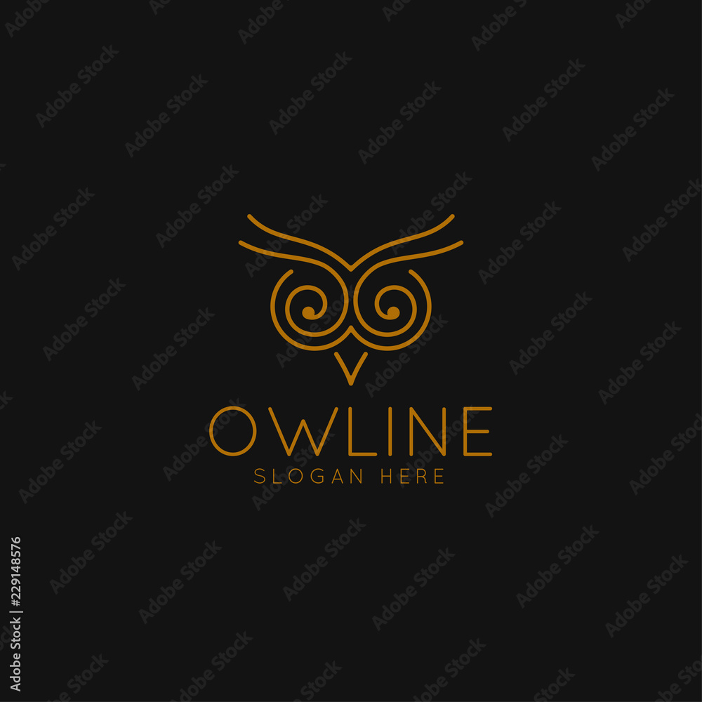 Smart Education logo with Owl Symbol and line art concept Smart Education logo with Owl Symbol and line art concept
