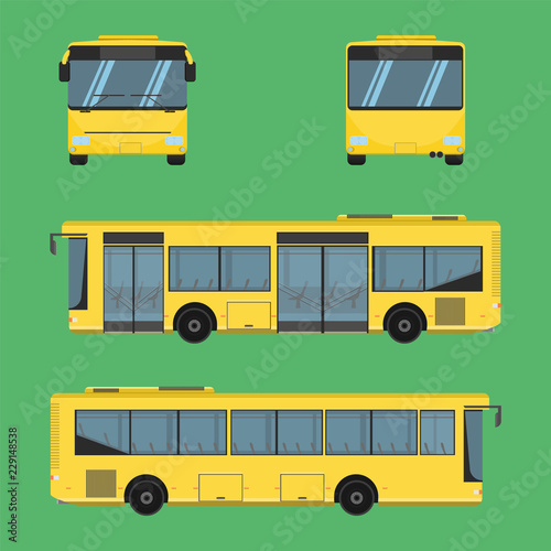 the bus driver fare passenger autobus omnibus coach rail bench chair stool armchair seat mattress bolster hassock pad vector illustration