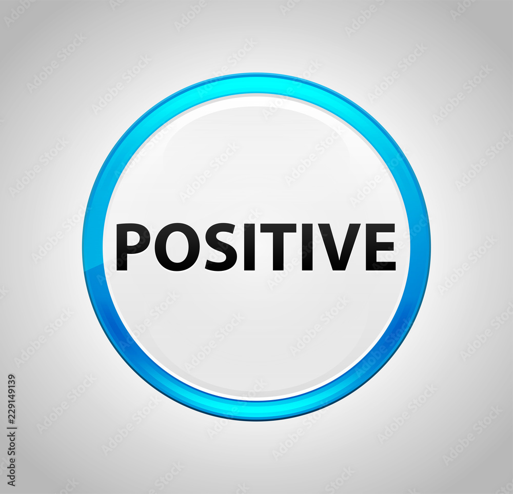 Positive Round Blue Push Button Positive Round Blue Push Button