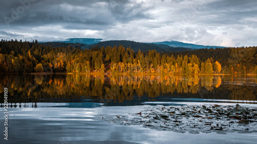 A cloudy September day at Dutch Lake, Clearwater in British Columbia, Canada