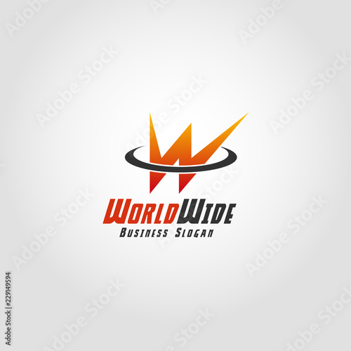 World Wide - Stylish Letter W Logo