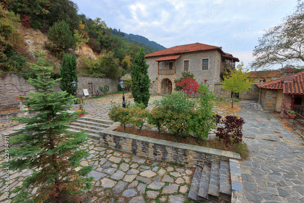 The museum of Saint Dionysus monastery of Olympus with several Byzantine period relics are kept
