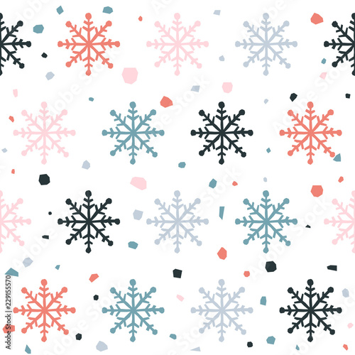 Abstract handmade seamless pattern. Childish craft wallpaper for birthday card, baby nappy, school party advertising, shop sale poster, holiday wrapping paper, textile, bag print, t shirt etc.