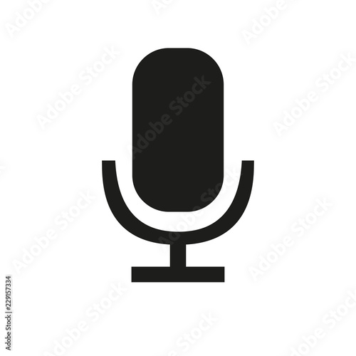 Voice search. Microphone icon for voice search. Vector Illustration.