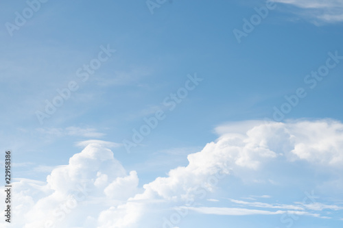 blue sky with clouds