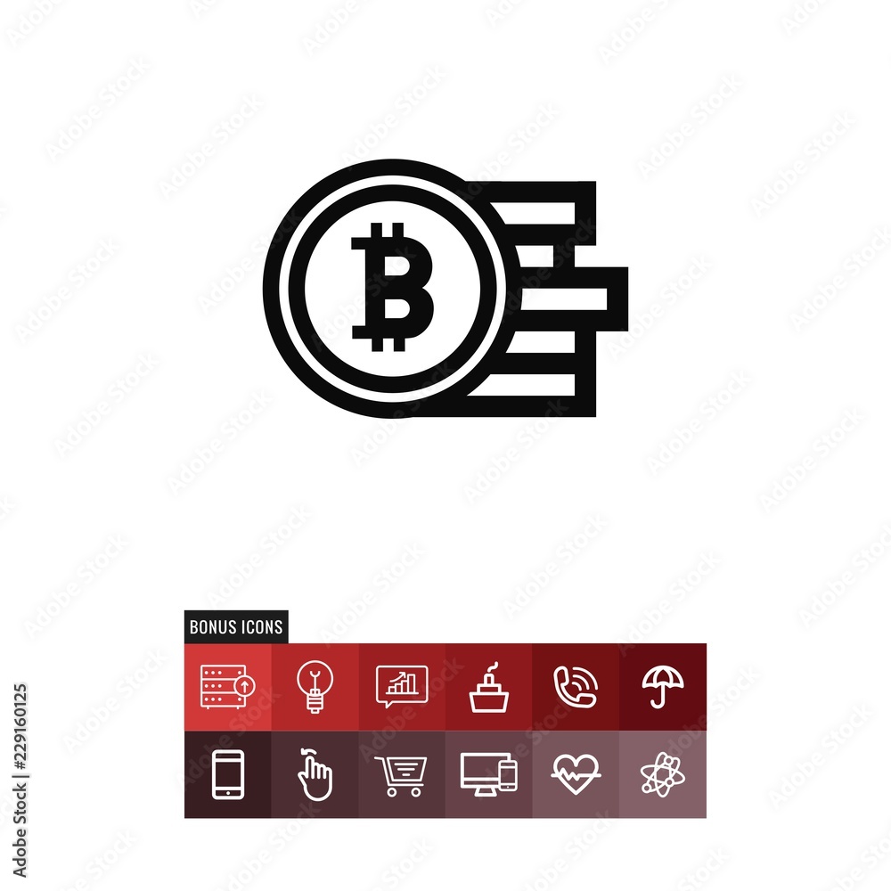 Bitcoin vector icon Bitcoin vector icon