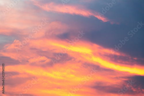 Beautiful cloud sky background in twilight color © bankrx