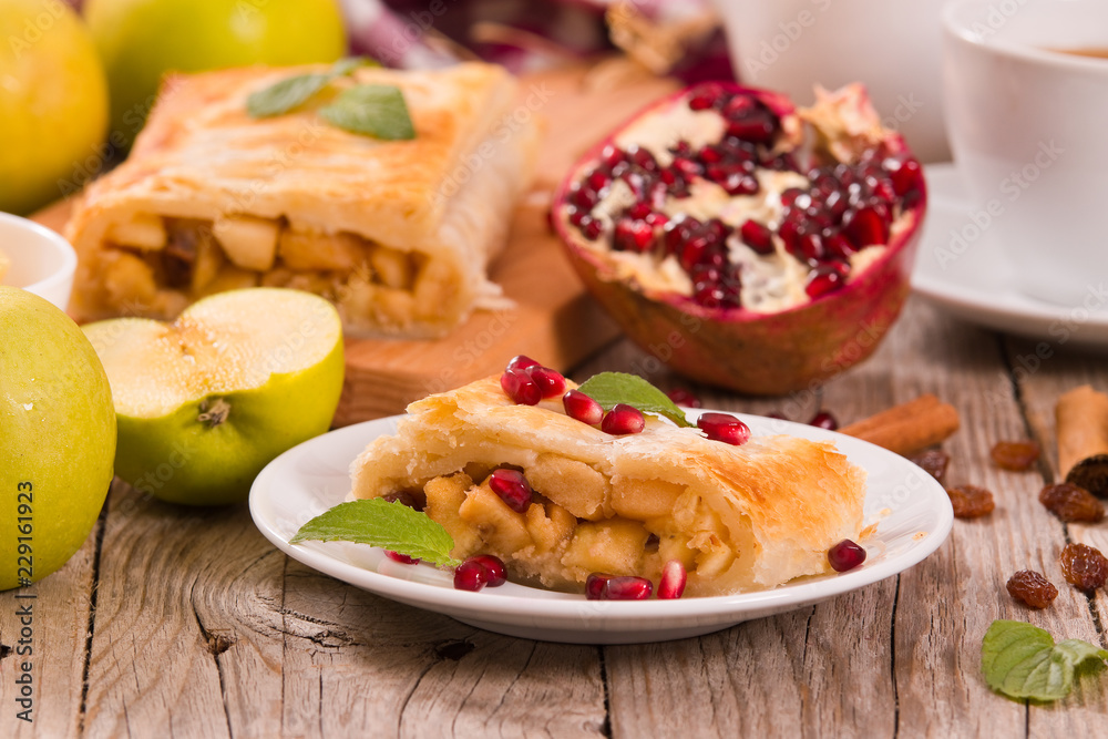 Apple strudel.
