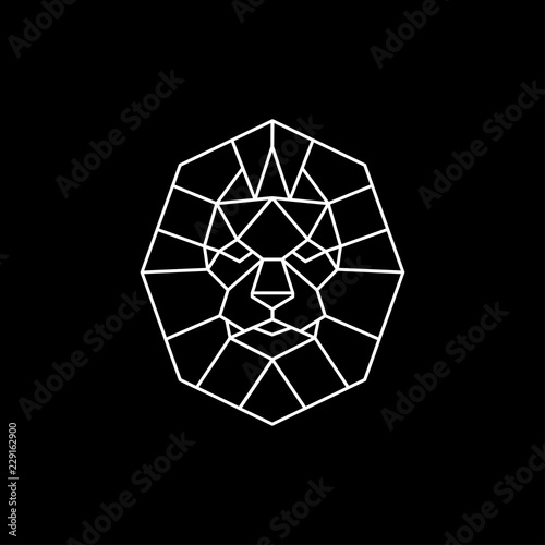 Lion logo. Lion head with crown - vector illustration, emblem design. Universal company symbol.