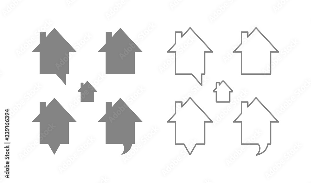 pin map house icon pin map house icon