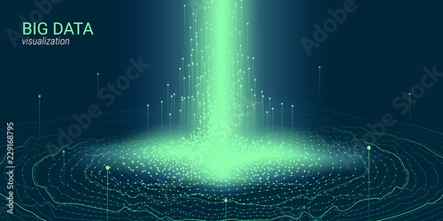Abstract 3D Big Data Visualization.