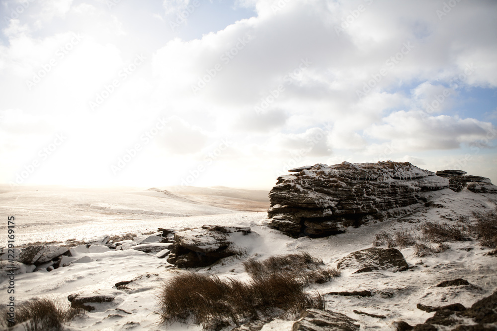 Dartmoor winter tor