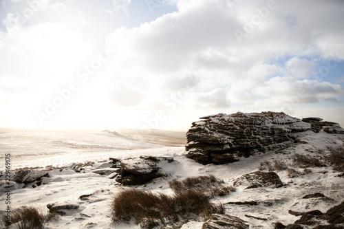 Dartmoor winter tor