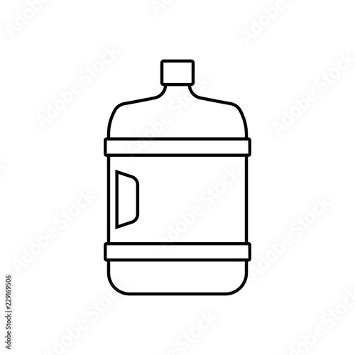 Water bottle icon vector