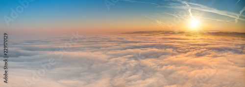 Sunrise background with lot...