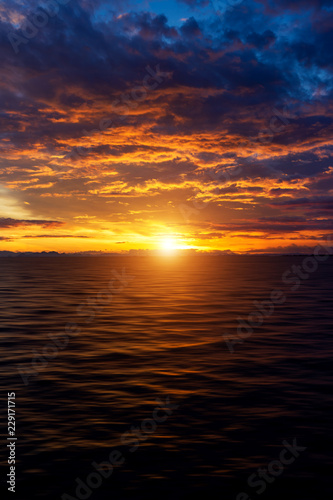 sunset at the lake © noppharat