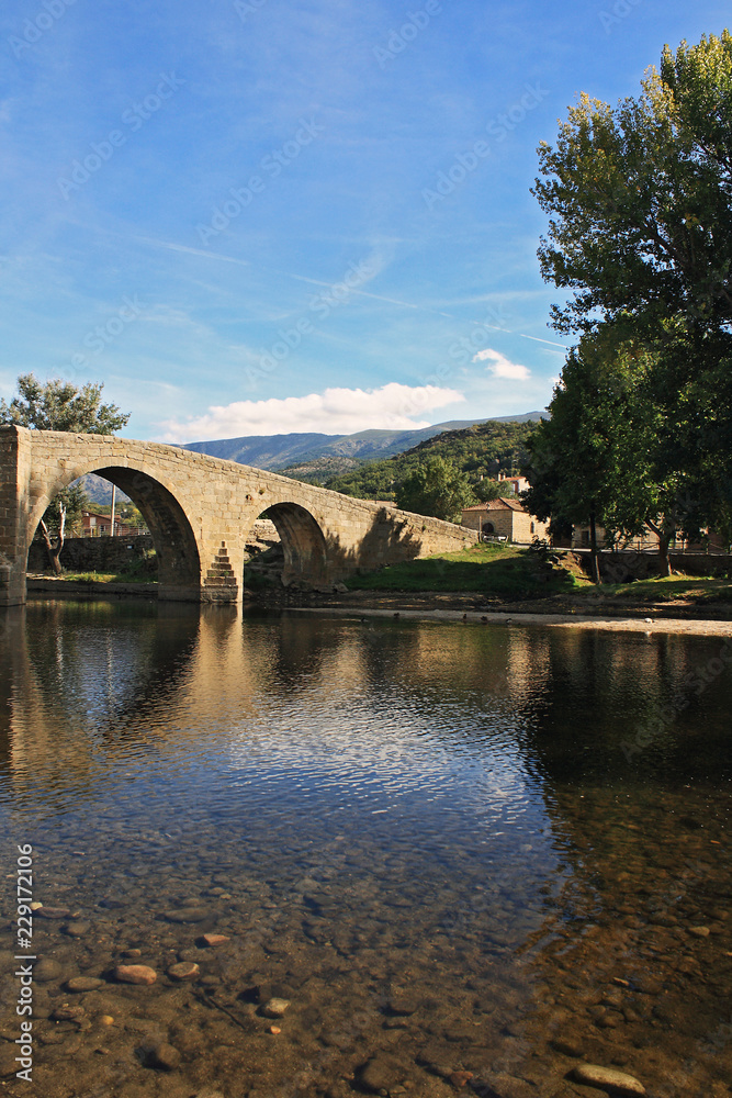Stone bridge and river