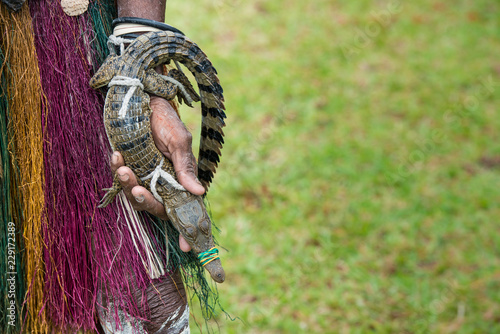 Crocodile festival Sepik river Papua New Guinea photo