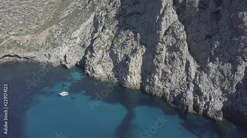 Beautiful sea landscape and boats in Sicily. Italy