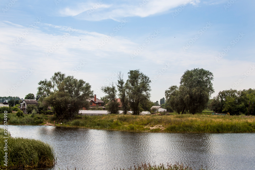 river in small town