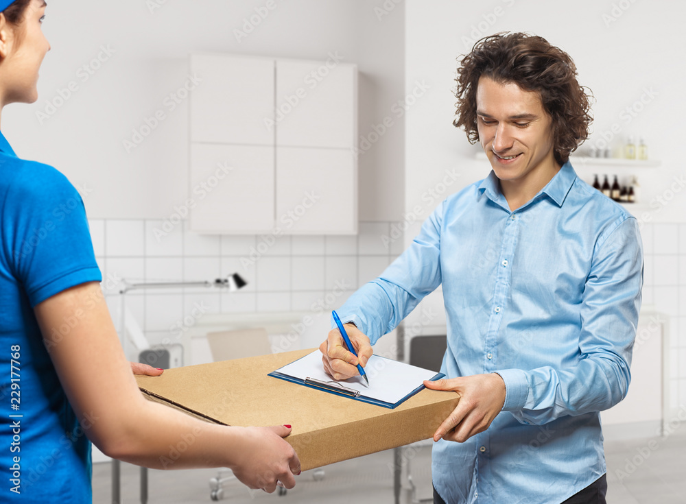 Obraz premium Delivery service.