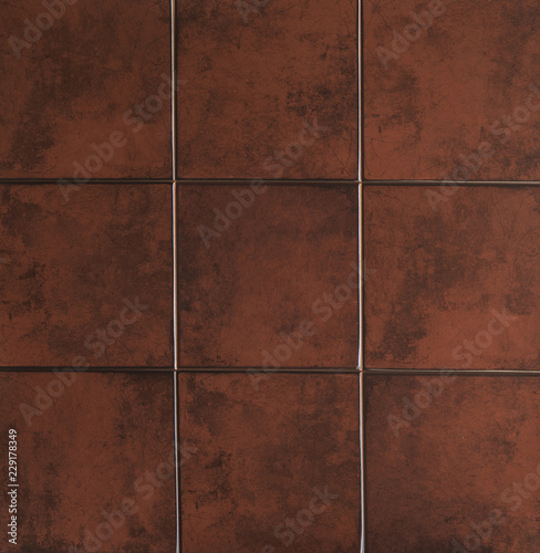 brown ceramic mosaic classic tile © serikbaib