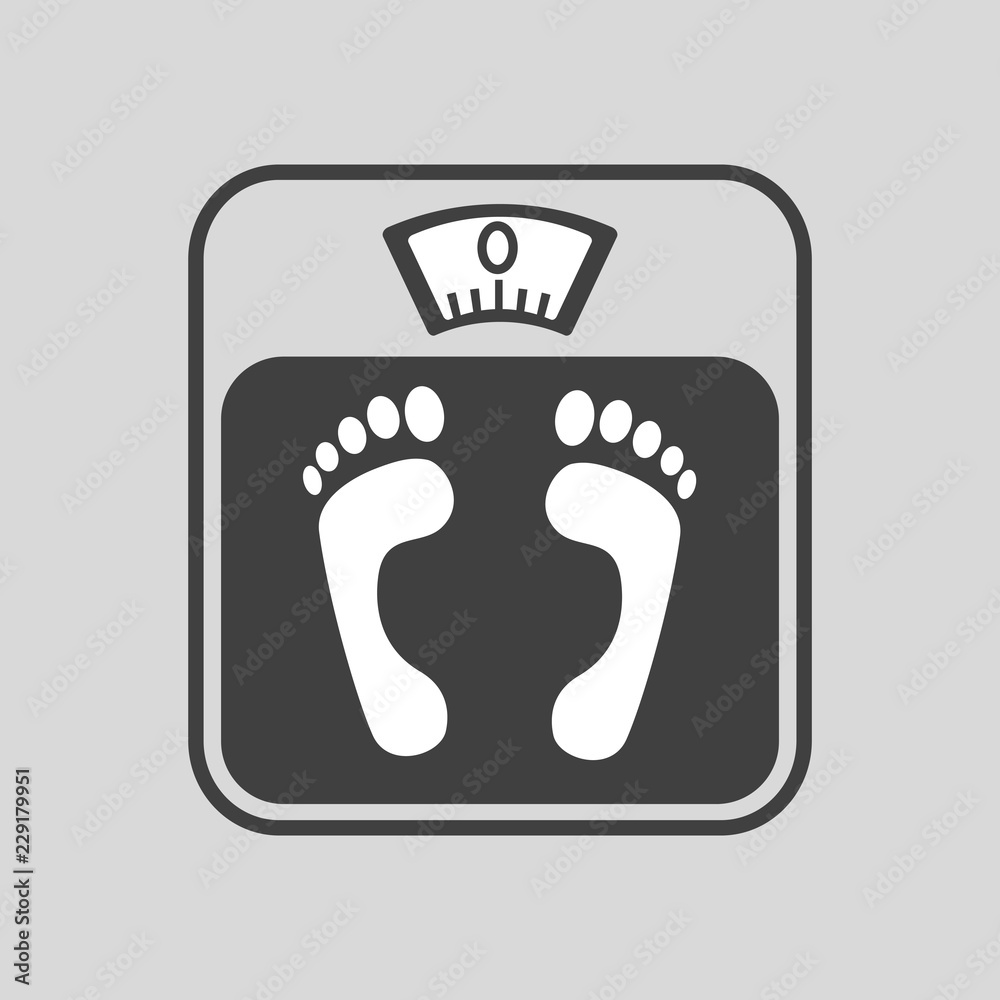 Bathroom scale vector icon