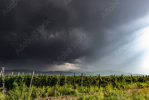 Sudden change of weather, tornado coming