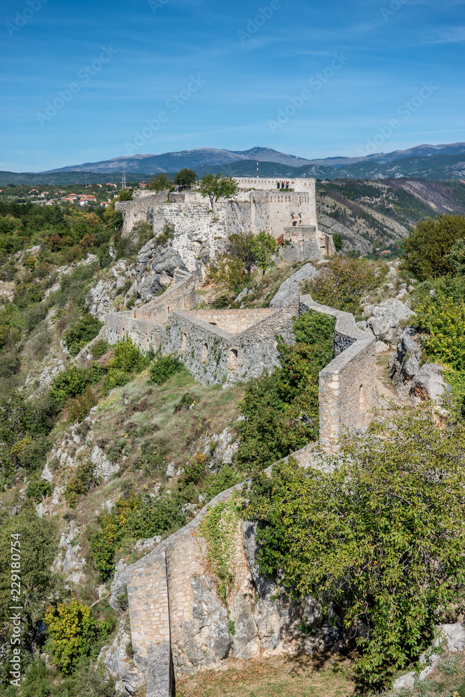 Knin fortress in Dalmatia, Croatia