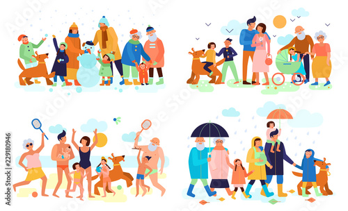 Family Seasons Flat Set 