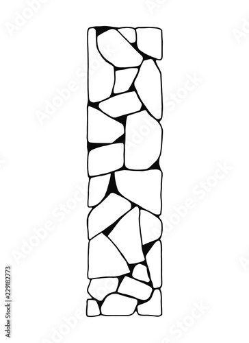 masonry wall texture. vector isolated
