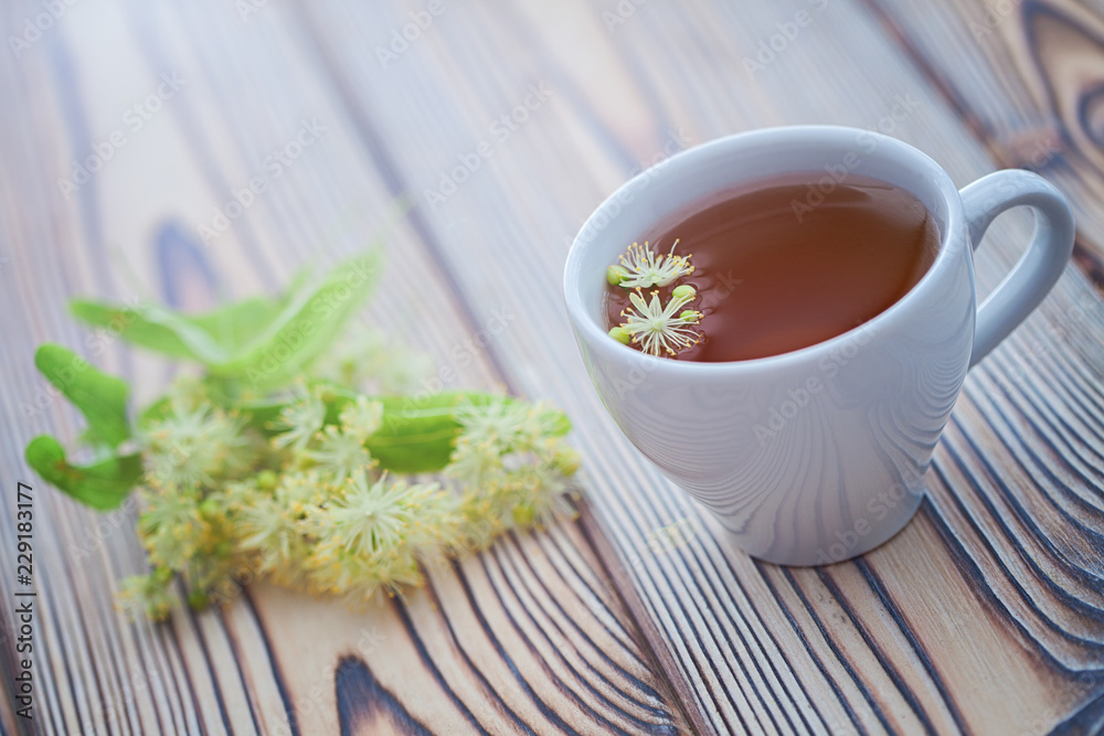 cup of linden tea and linden honey cup of linden tea and linden honey