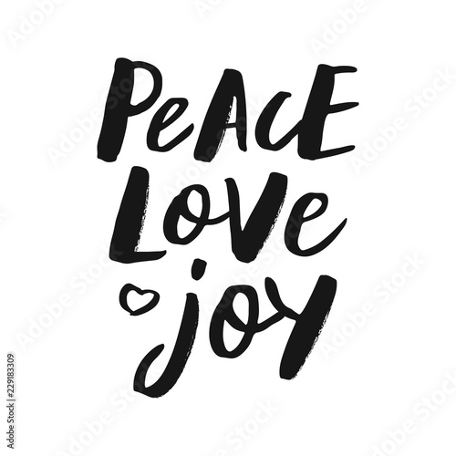 Peace love joy