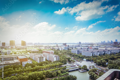 Canvas Print city skyline in suzhou,jiangsu,china