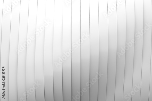 Abstract simple curve creative design. Smooth white Shapes minimal concept background. 3d Rendering