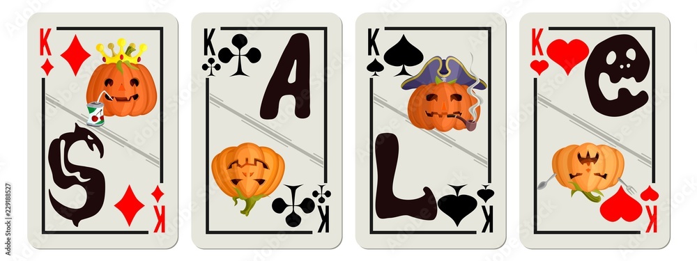 Obraz premium playing cards with an inscription discounts