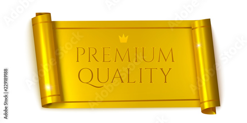 Premium quality horizontal banners, realistic golden scroll.