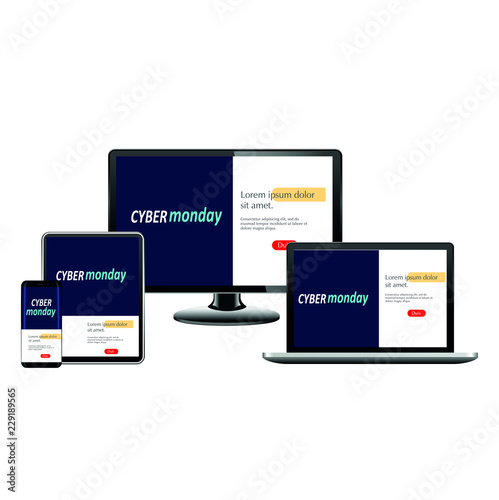 adaptive landing page, cyber monday