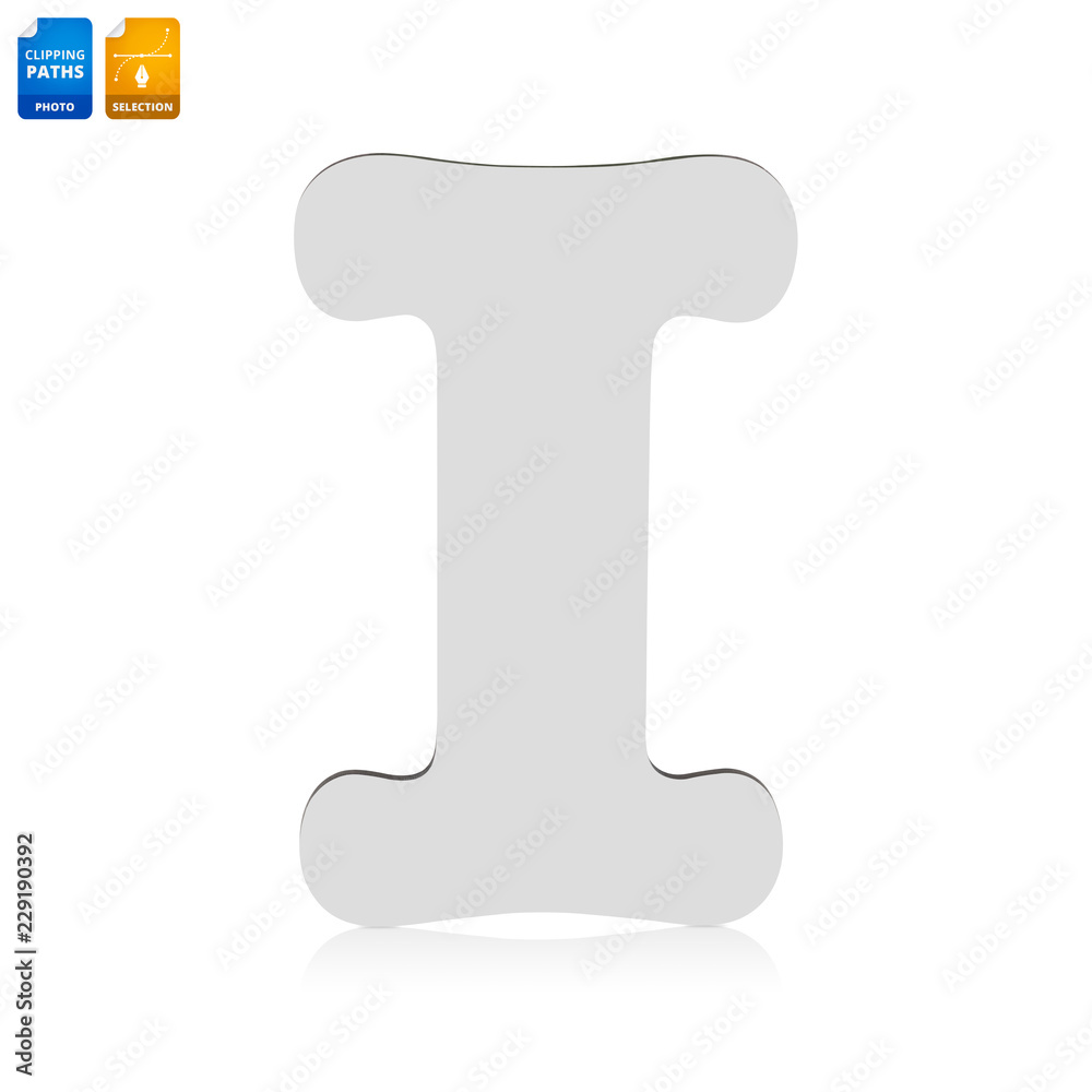 Letters I made from wood material isolated on white background. Blank wooden font for your design. Clipping paths object. Letters I made from wood material isolated on white background. Blank wooden font for your design. Clipping paths object.