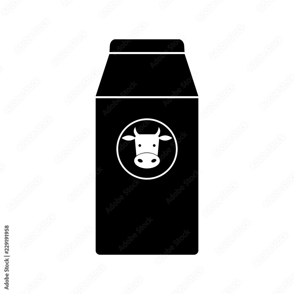 Obraz premium Milk icon, logo on white background