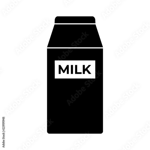 Milk icon, logo on white background
