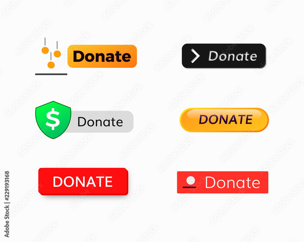 Donate money button Donate money button